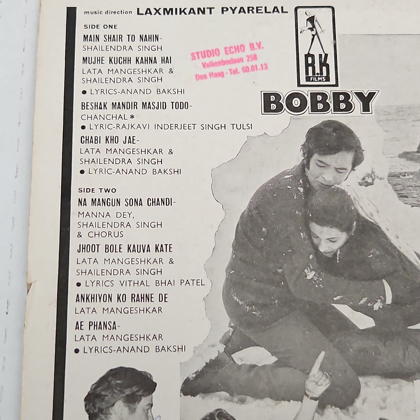 Bobby (RK films) Superhit Blockbuster 1st Odeon record in excellent