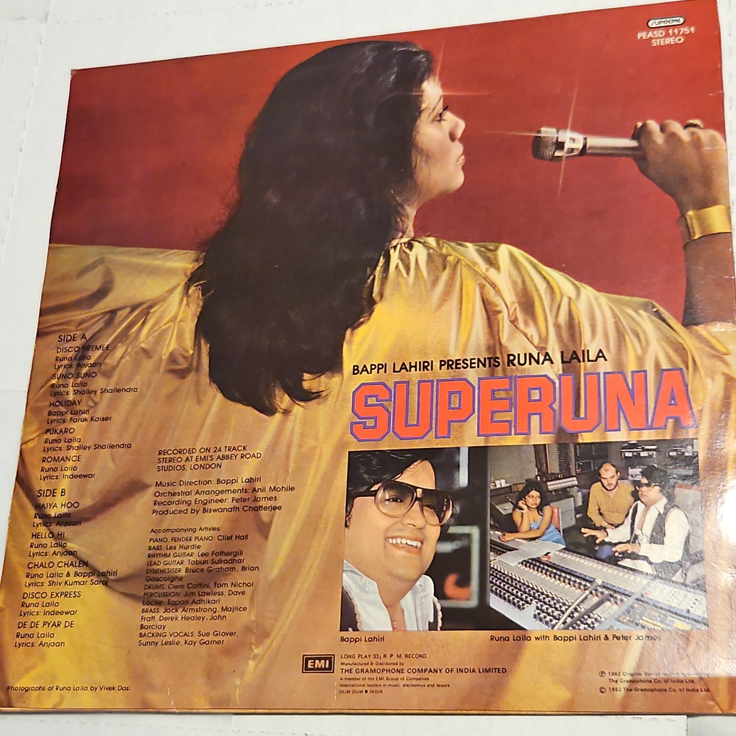 SUPERUNA - Runa Laila Superhit album in Supreme stereo Recorded in London in near mint