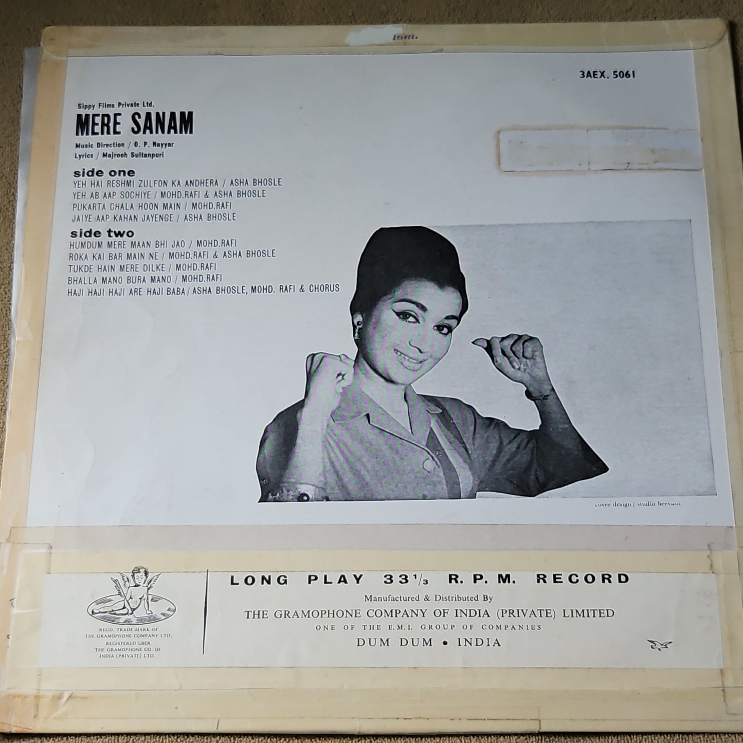 Mere Sanam - O P Nayyar superhit 1st Angel in VG++ condition Very rare