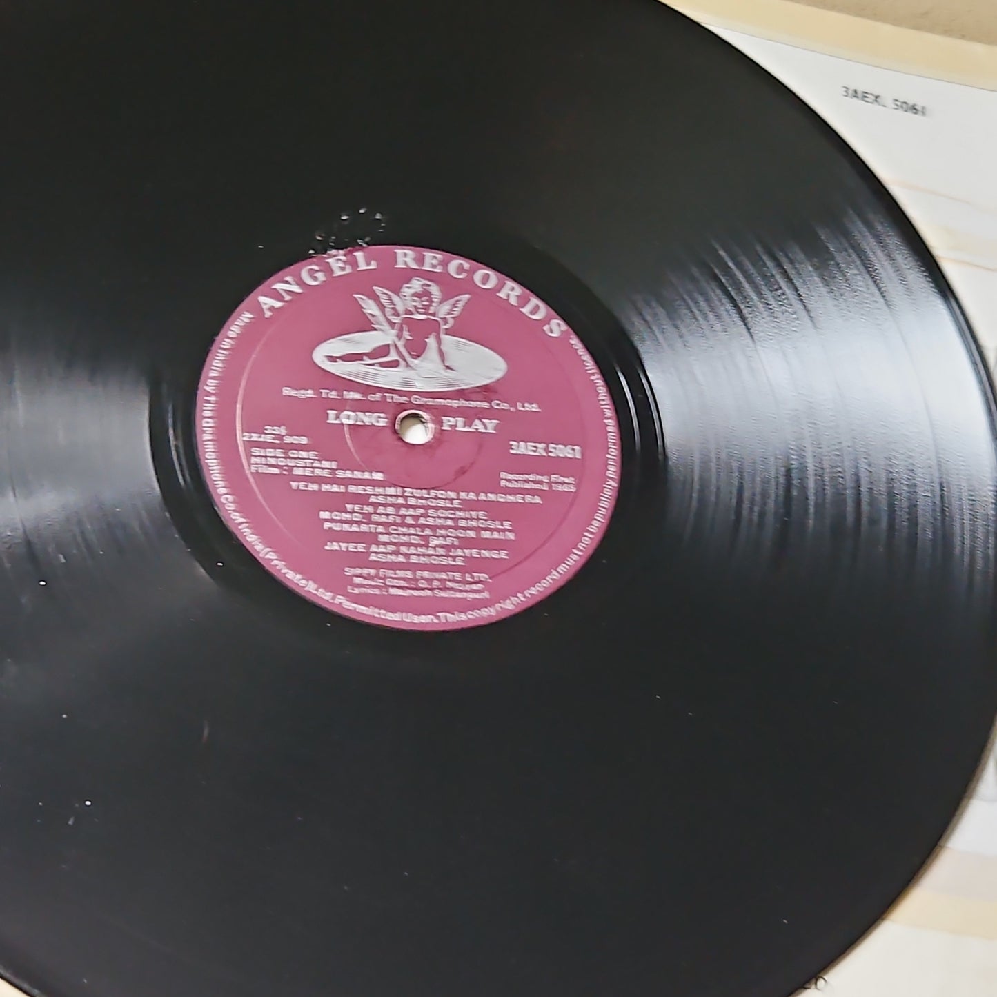 Mere Sanam - O P Nayyar superhit 1st Angel in VG++ condition Very rare