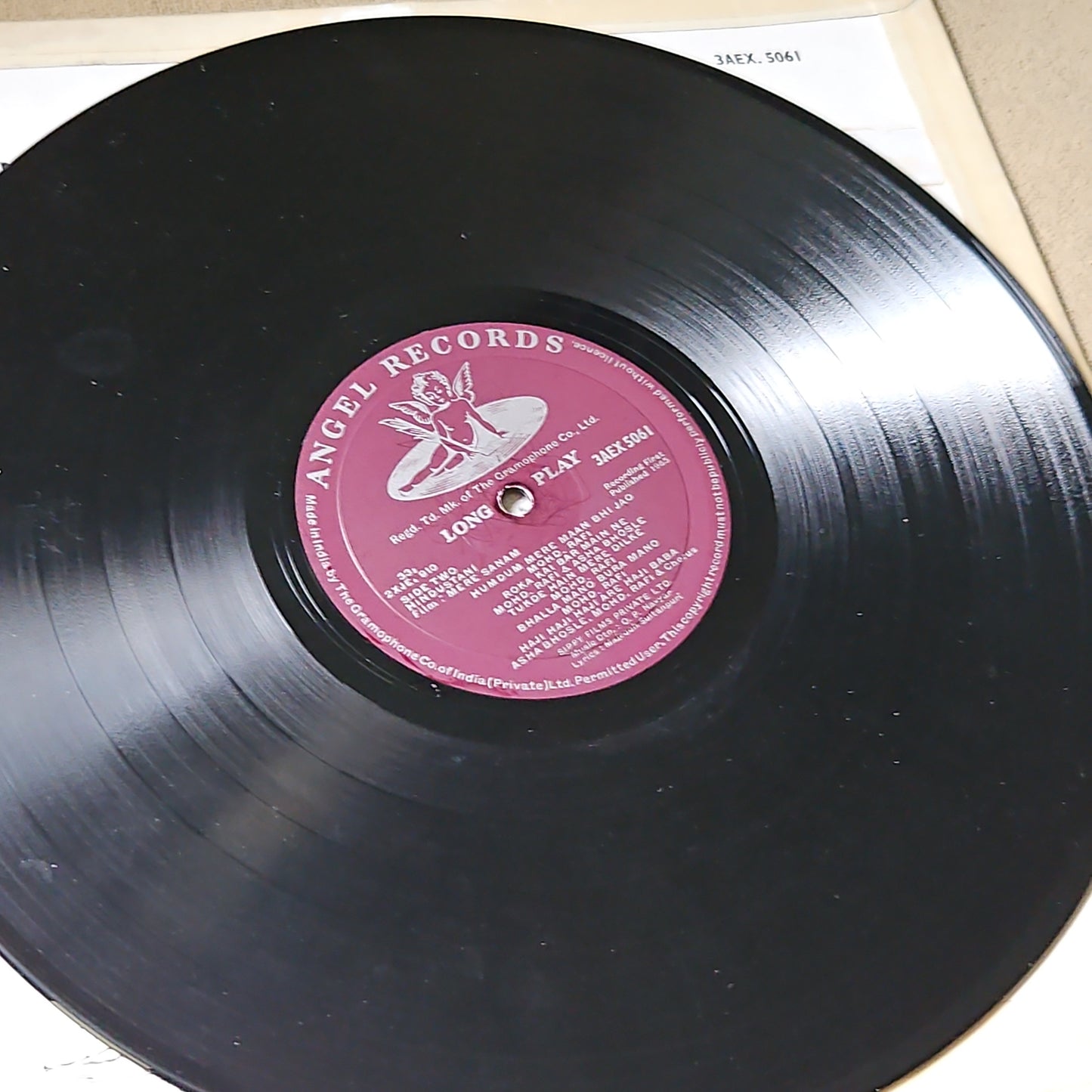 Mere Sanam - O P Nayyar superhit 1st Angel in VG++ condition Very rare