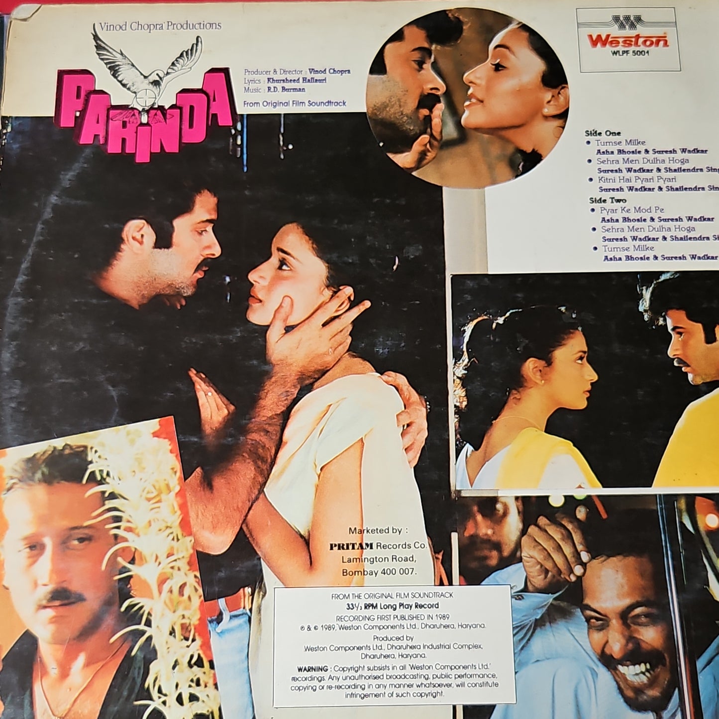 Parinda - R D Burman superhit in VG+ to excellent