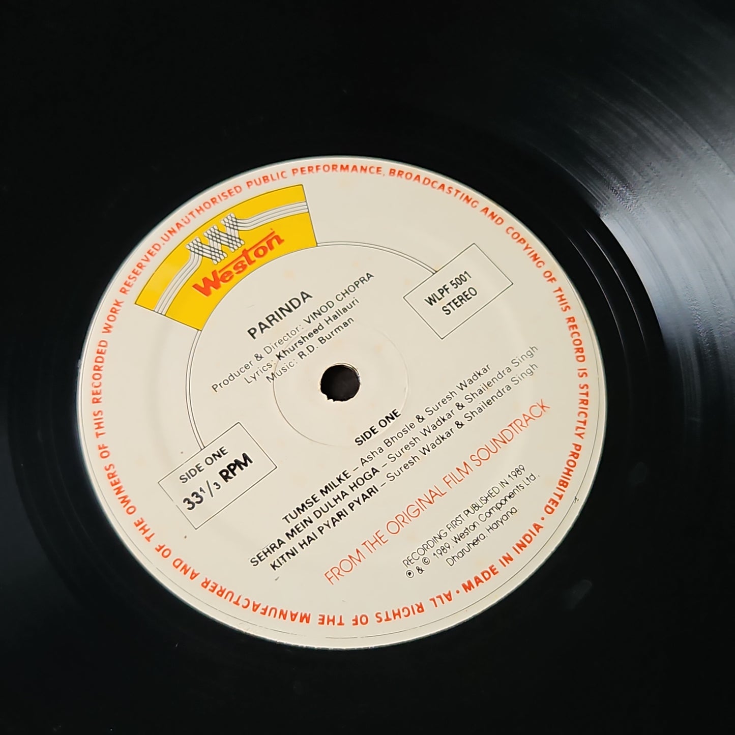 Parinda - R D Burman superhit in VG+ to excellent