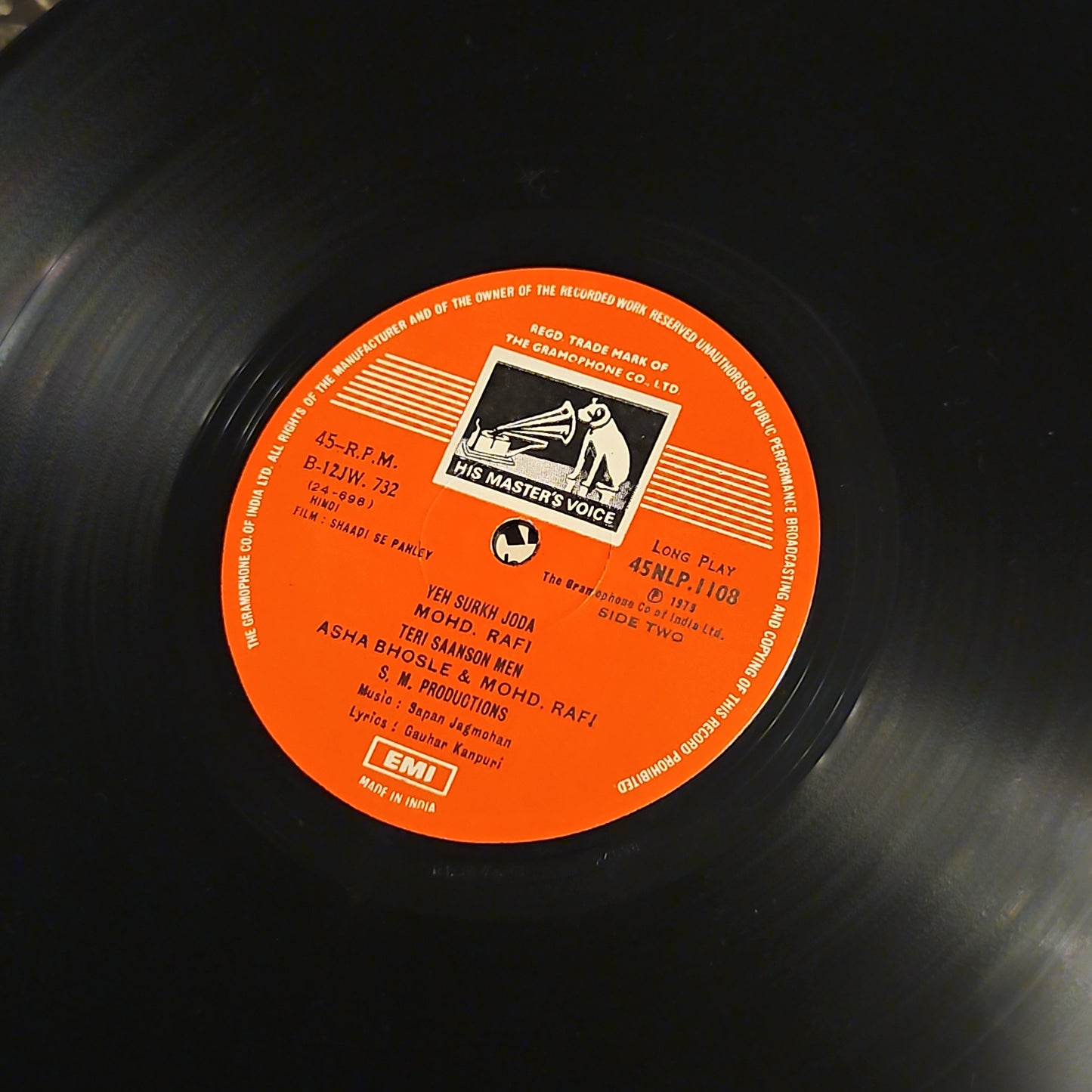 Shaadi Se Pahley - Music by Sapan Jagmohan rare rafi songs in near mint condition