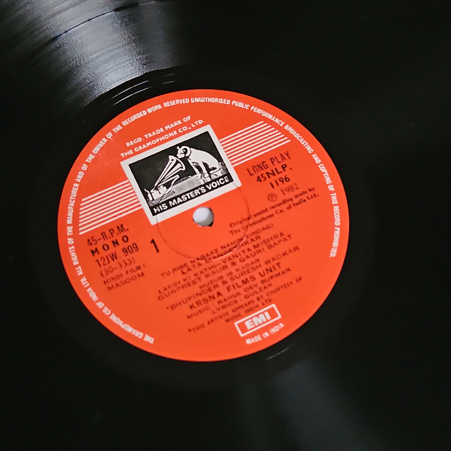 Masoom - R D Burman and Gulzar and Lata Magic in Near Mint Pristine