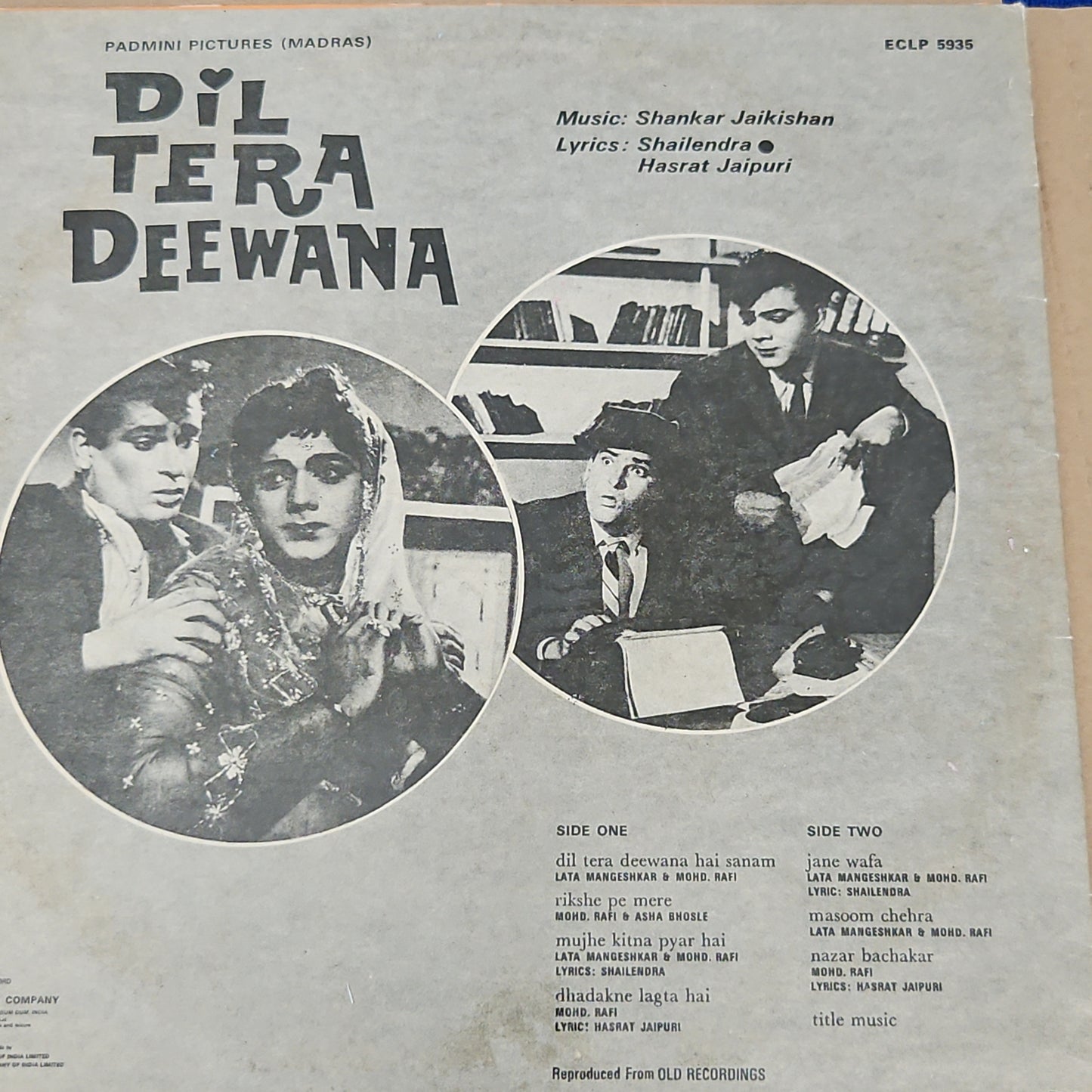 4 Records Shammi Kapoor and Shankar Jaikishan Superhit pack - Junglee, Pagla Kahi Ka, Prince,Dil Tera Deewana in excellent to near mint