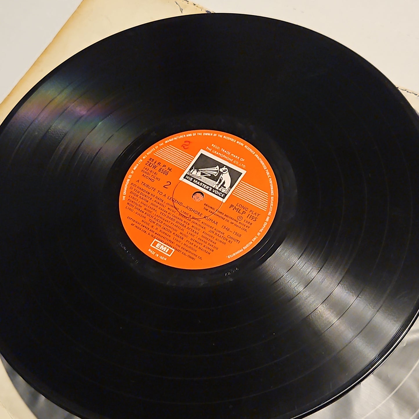 Kishore Kumar - A Tribute to a legend Vol 1 - 2 LP set in VG + condition