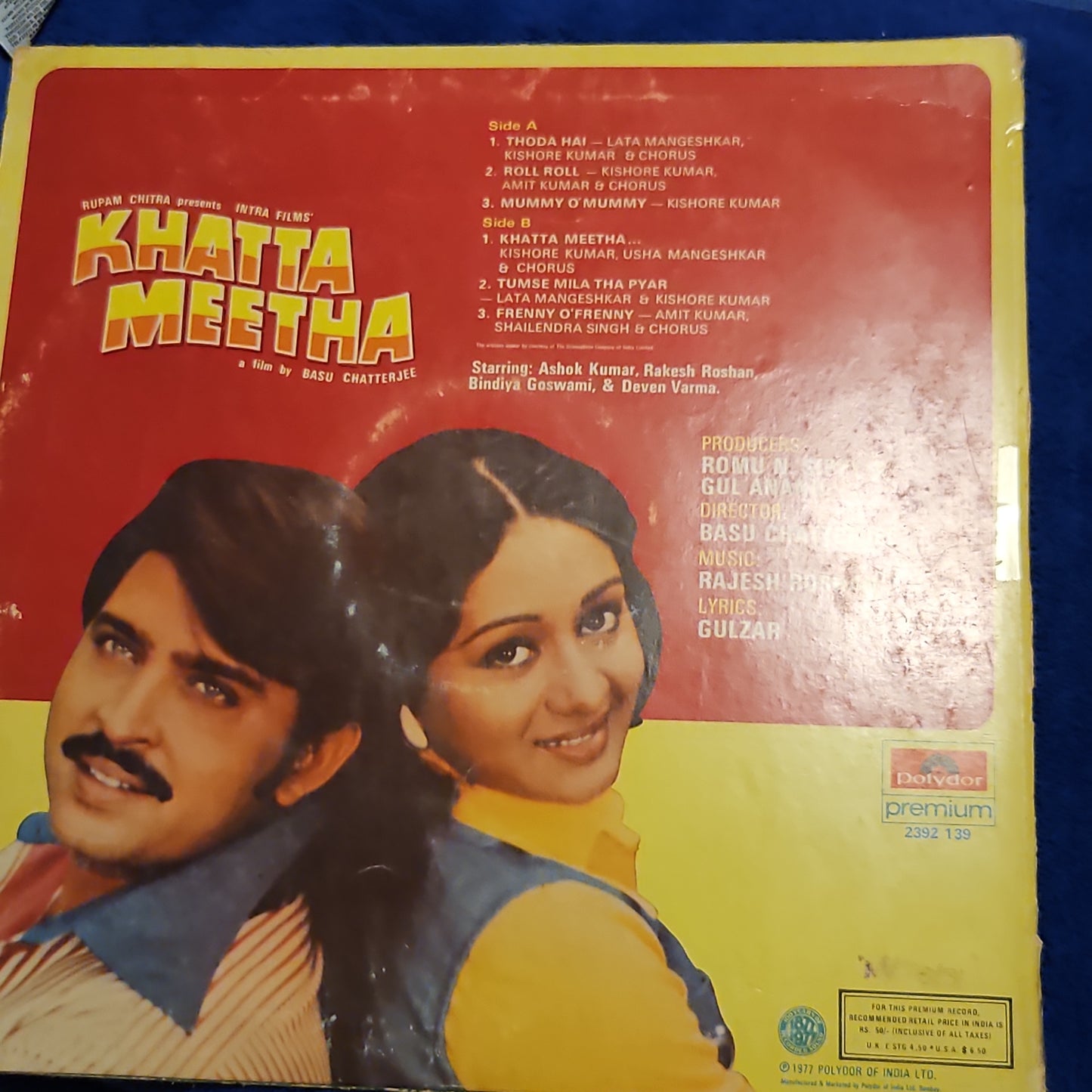 Khatta Meetha - Rajesh Roshan superhit blockcbuster gatefold in excellent