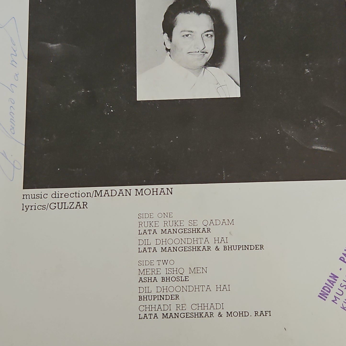 Mausam - Madan Mohan, Gulzar superhit classic in excellent condition