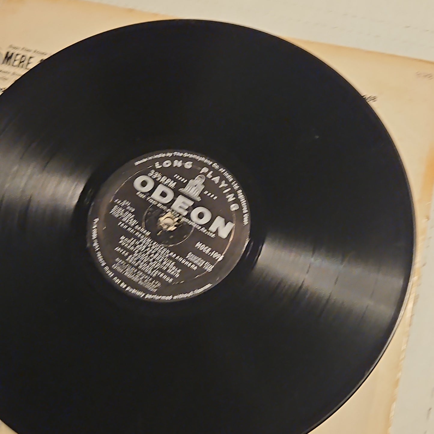Mere Sanam - O P Nayyar superhit 1st Ring Odeon VG+ condition 92% Very rare