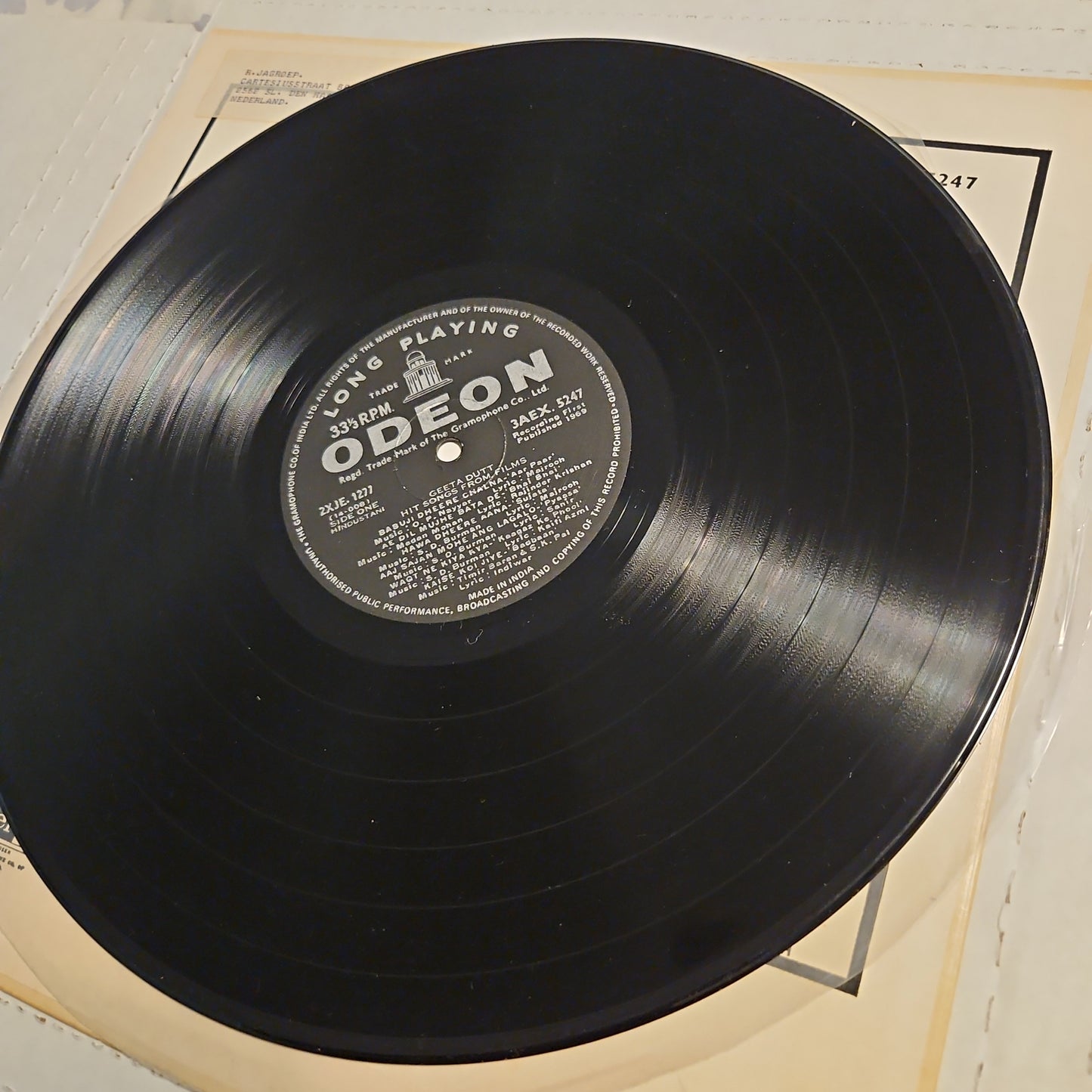 Geeta Dutt - Hit songs from films in Near Mint Pristine