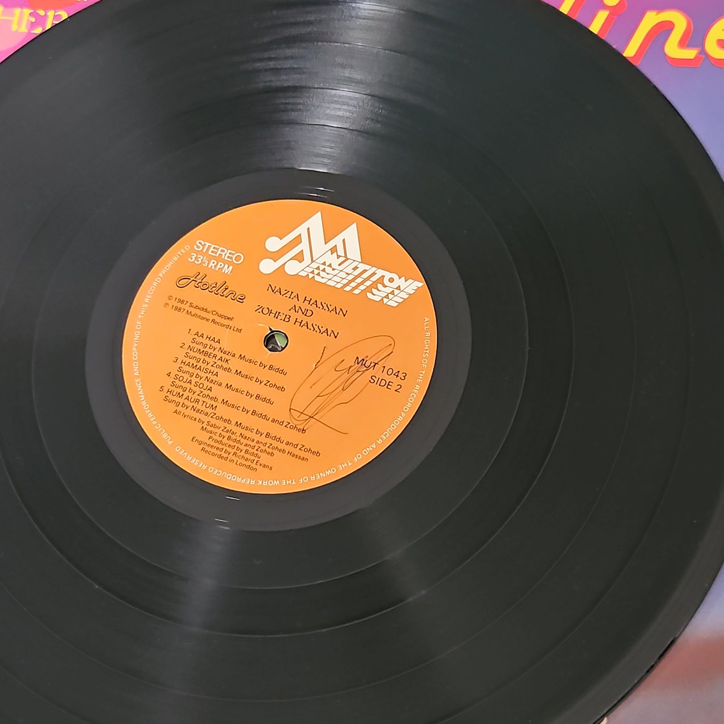 Nazia Hassan - And - Zoheb Hassan Hotline in near mint