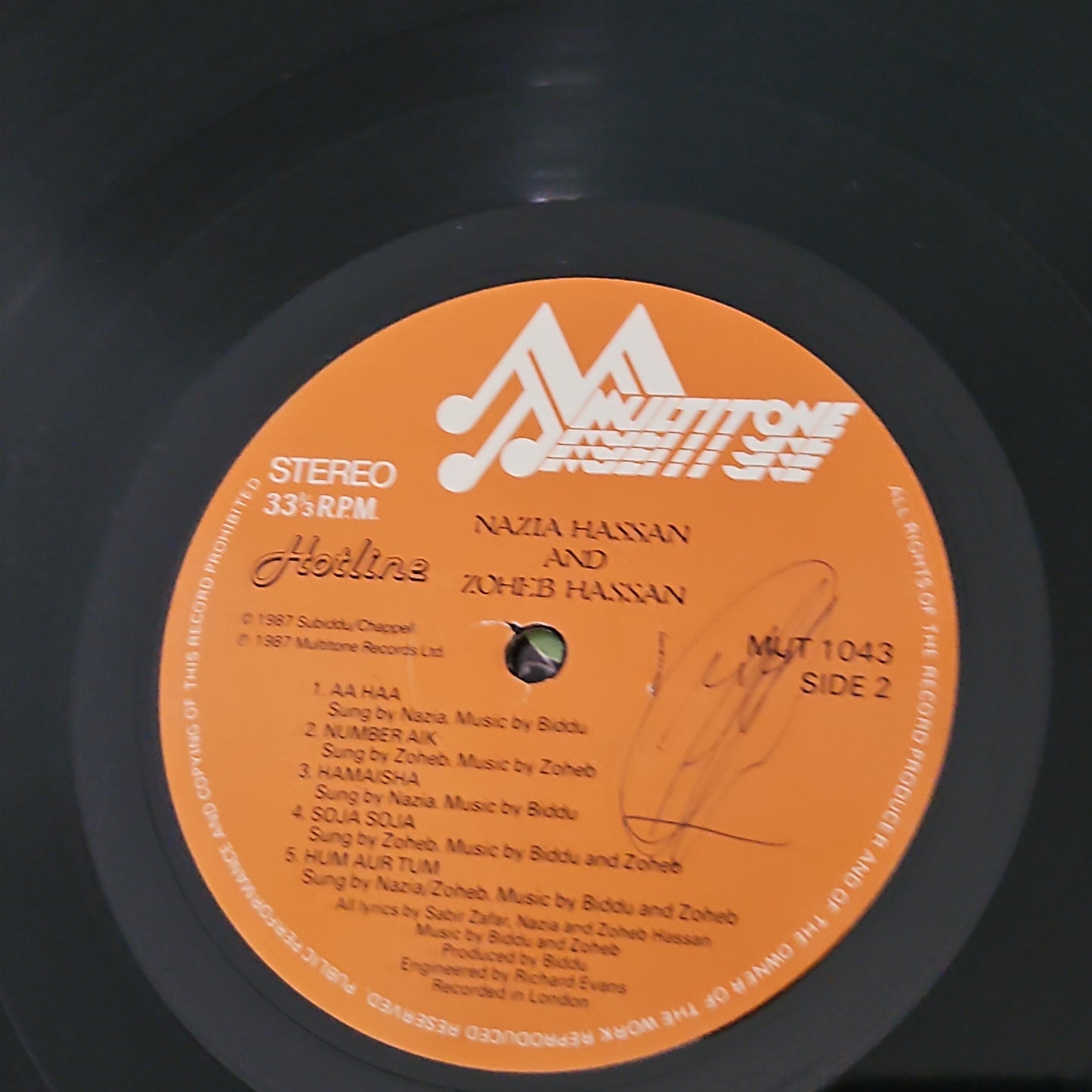 Nazia Hassan - And - Zoheb Hassan Hotline in near mint