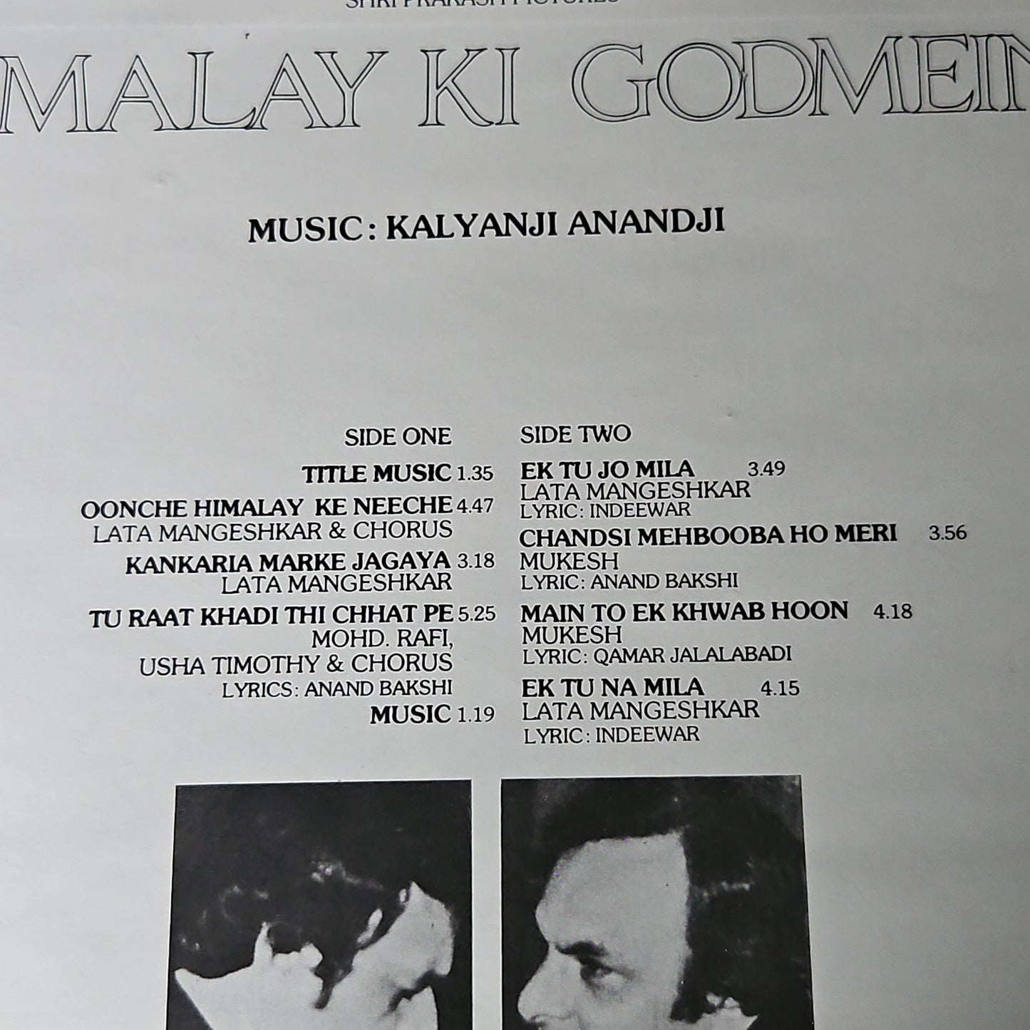 Himalay ki Godmein - Kalyanji Anandji superhit in near mint