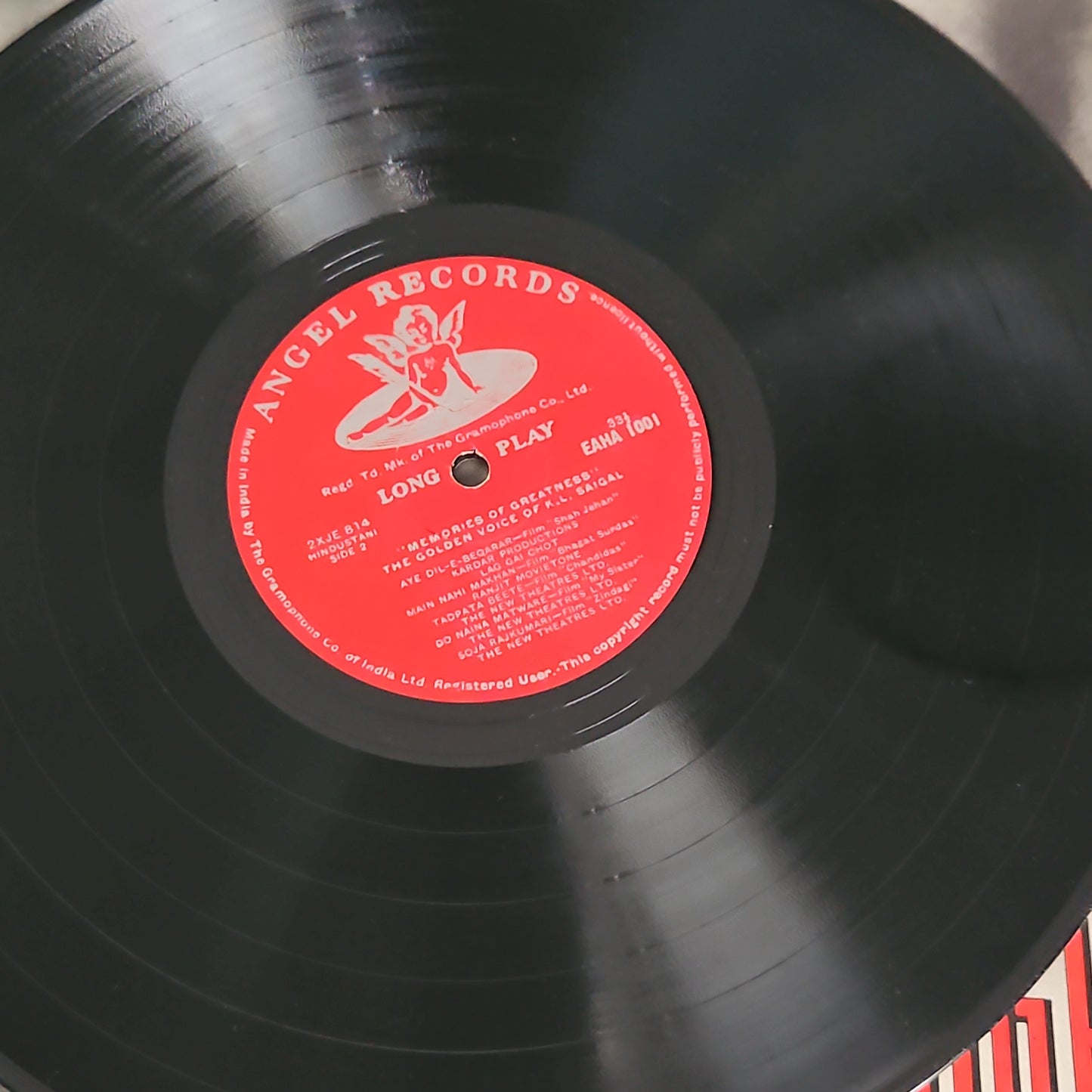 K. L. Saigal - Memories Of Greatness (The Golden Voice Of K.L. Saigal) vol 1 Angel odeon in near mint condition Pristine