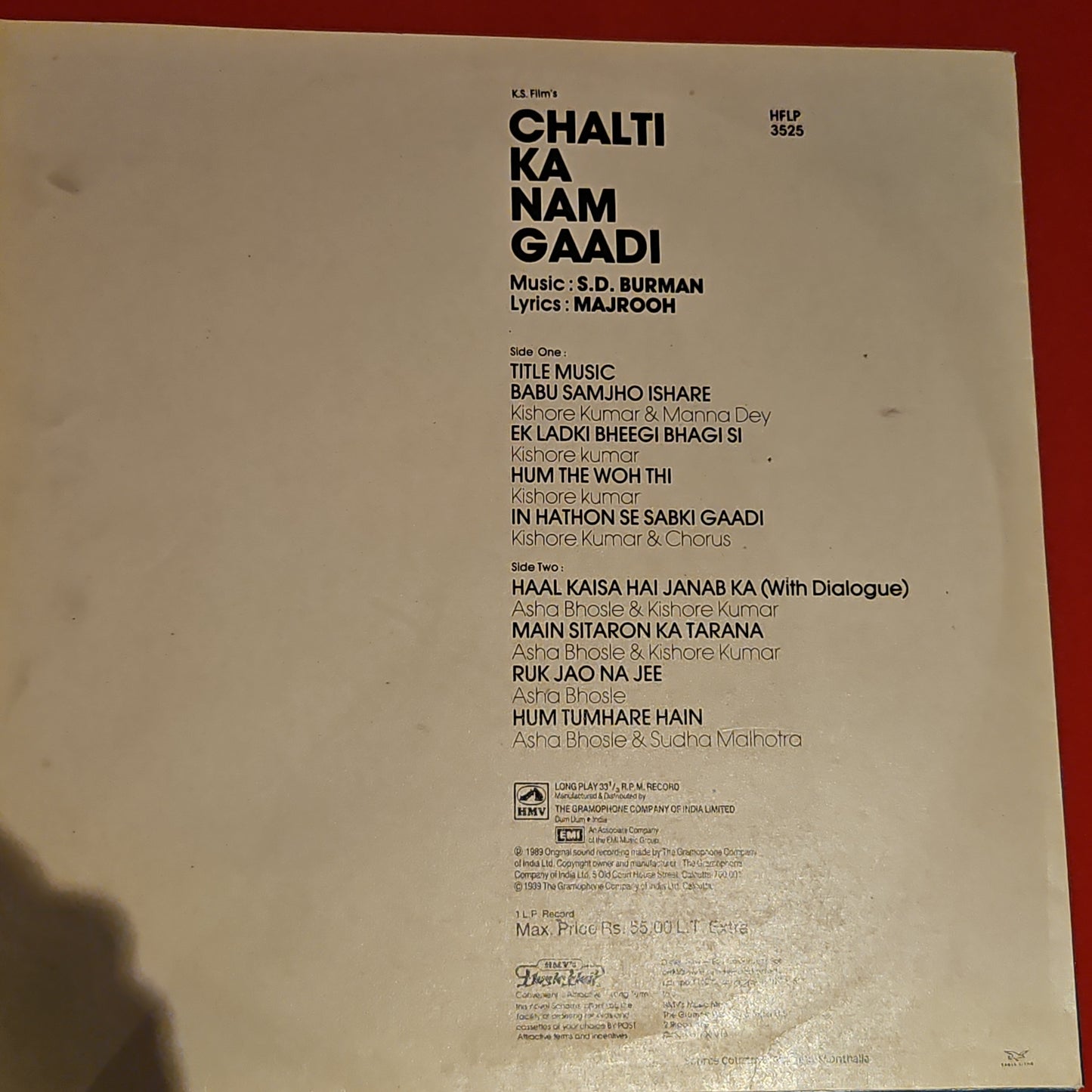 Chalti ka naam Gaadi - Music by S D Burman - excellent