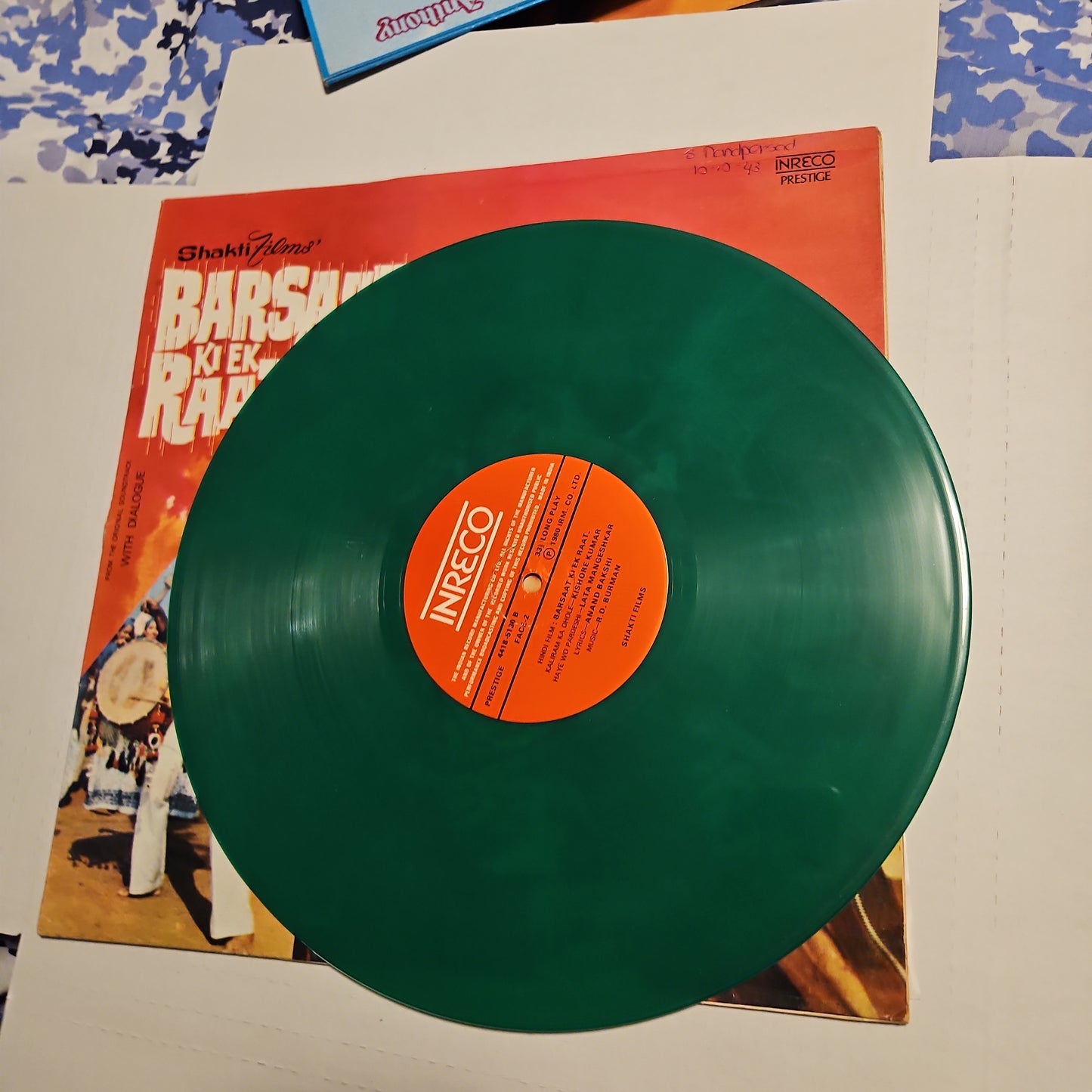 Barsaat ki ek raat Colored Vinyl - R D Burman Blockbuster in gatefold Near Mint Collectible