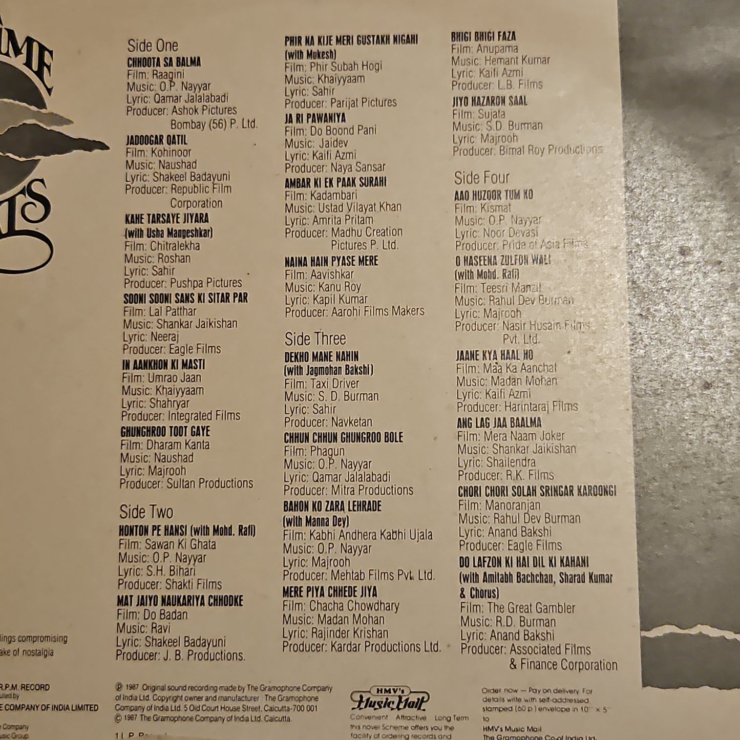 Asha Bhosle - alltime greats 2 LP set in near MINT