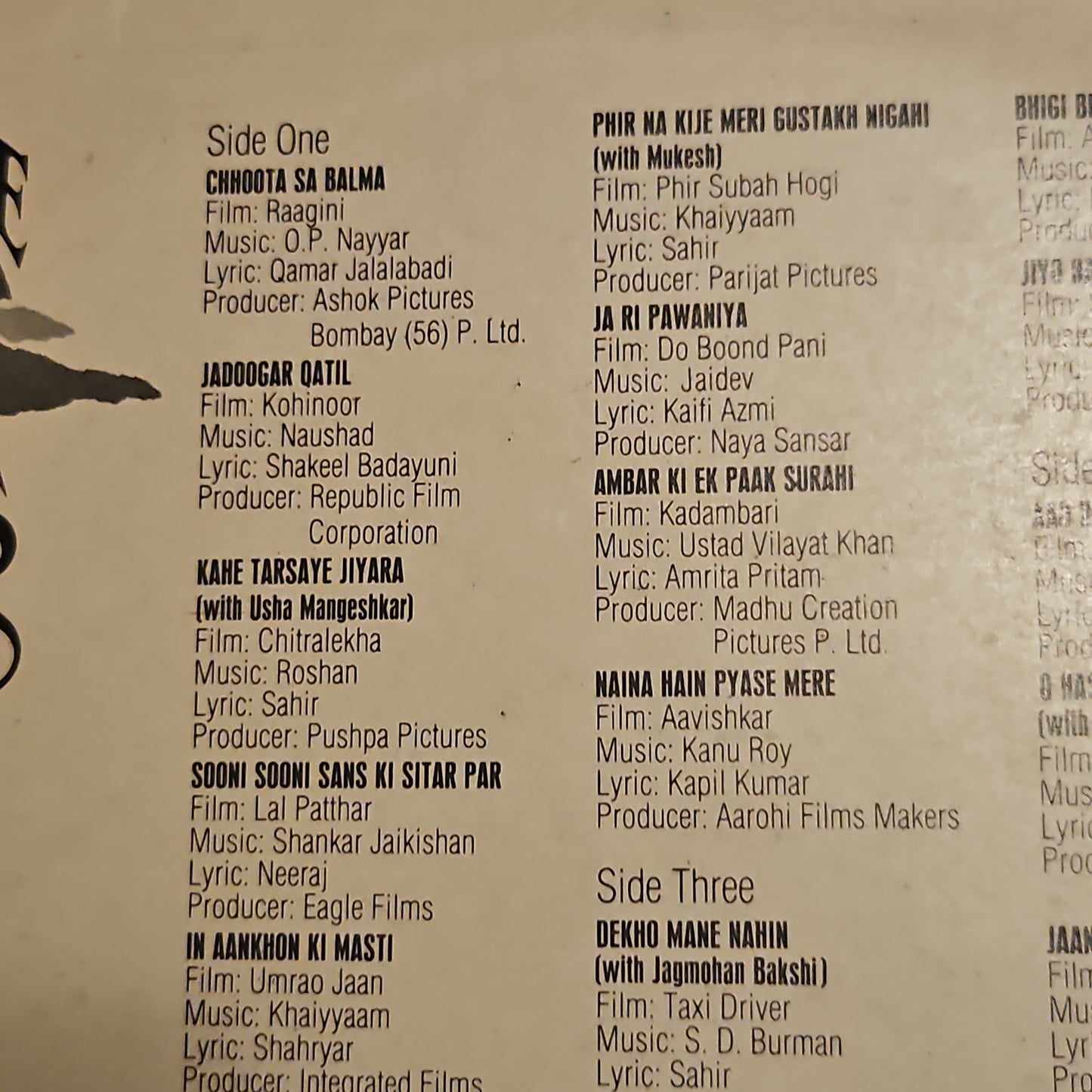 Asha Bhosle - alltime greats 2 LP set in near MINT