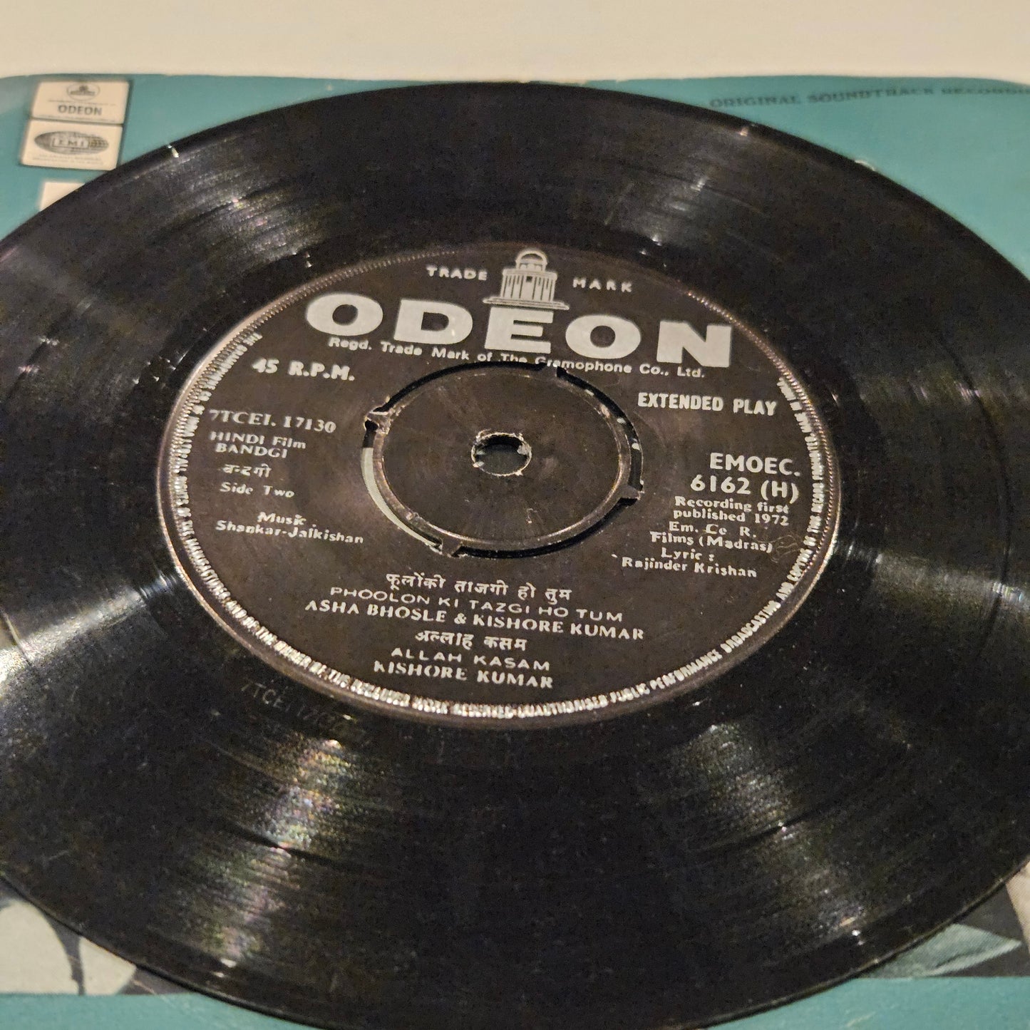 Bandgi - music Shankar Jaikishan i Ep in excellent condition