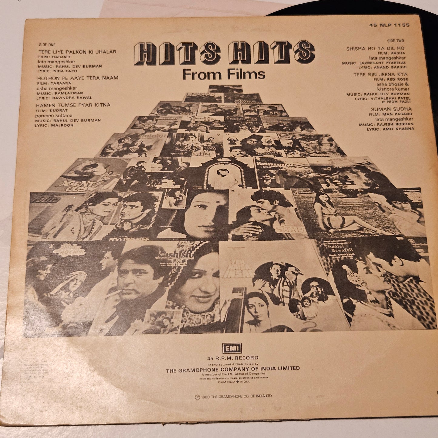 Hits Hits from from films in 45 rpm LP 45NLP1155 near mint- from original soundtracks see tracklist in description
