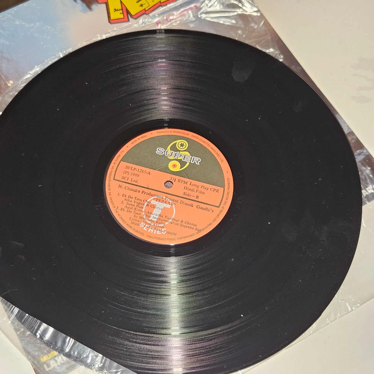 3 lps (80s- 90s hits) Anil Kapoor superhit films 1. Tezaab 2. Ram Lakhan and 3. Mr. India by In near mint condition - original released soundtracks - Music by Laxmikant Pyarelal