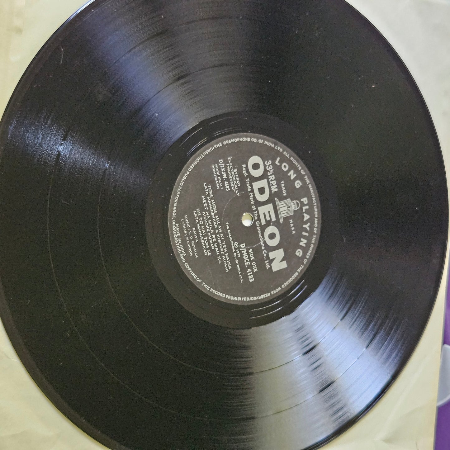 Abhimaan - Original Soundtrck by S. D. Burman in Excellent condition