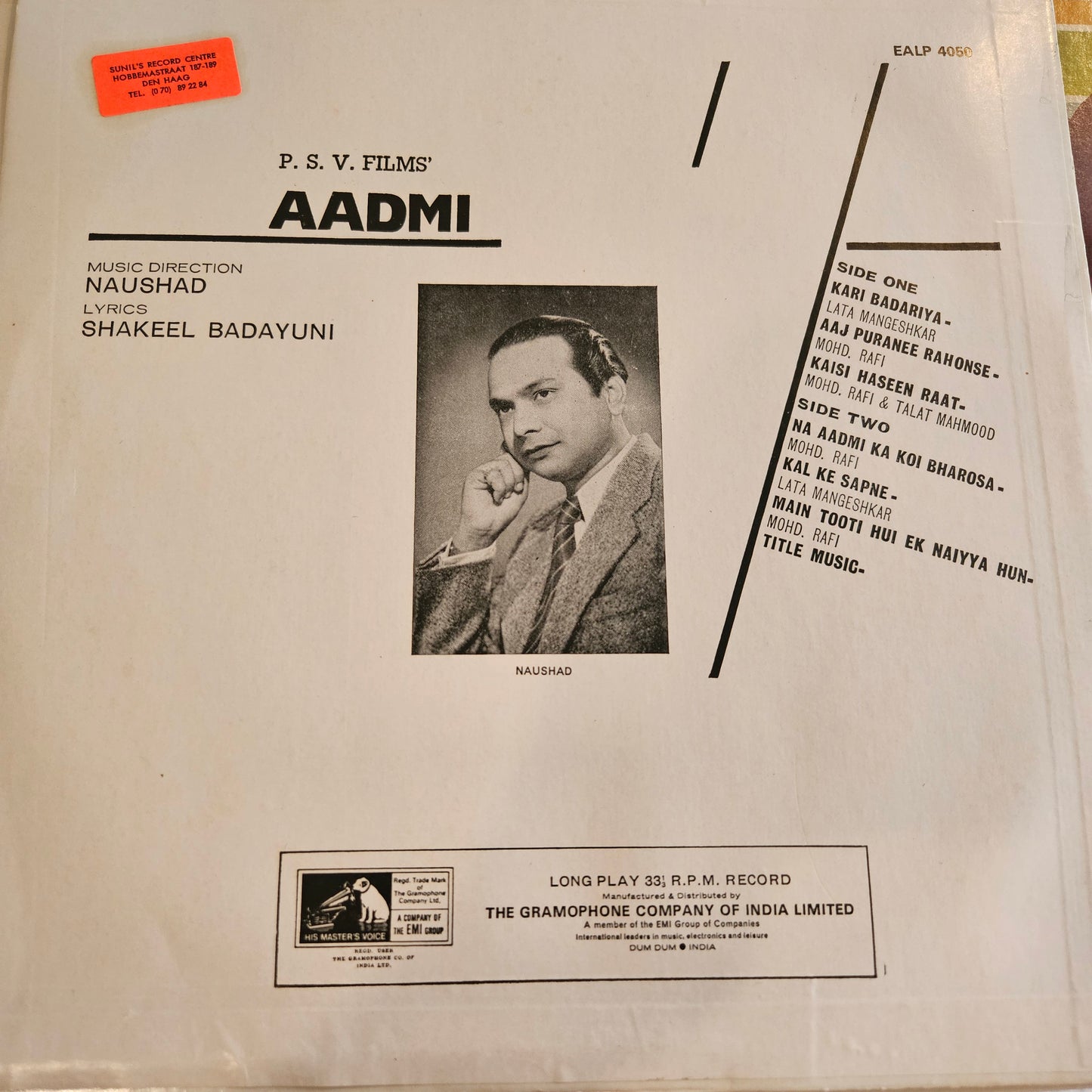 4 Lps of Great Maestro NAUSHAD 1.Mother India, 2.Shabab 3. Aadmi and 4. Baiju Bawra in Pristine Condition