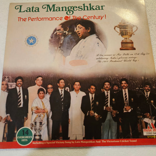 Lata Mangeshkar - The Performance Of The Century celebrating 1983 Indian Win Cricket World Cup in Near mint