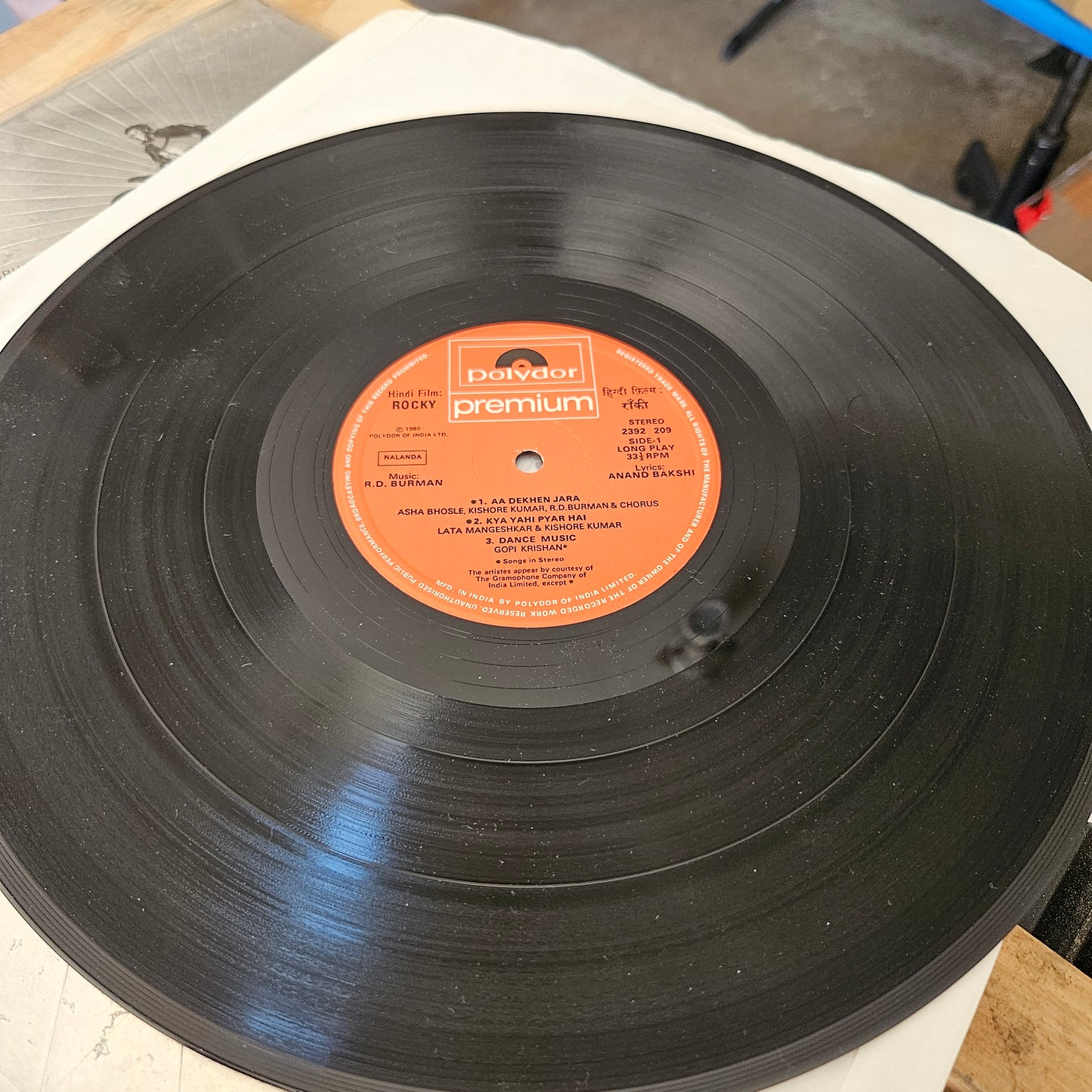 Rocky (1981) - music R. D. Burman in near mint condition Polydor Premium stereo from original soundtracks Blockbuster in Gatefold