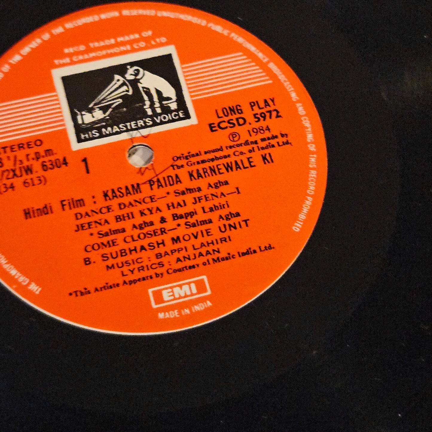 KASAM PAIDA KARNEWALI KI - Bappi Lahiri Super hit in excellent condition PSYCH FUNK superhit from original soundtrack