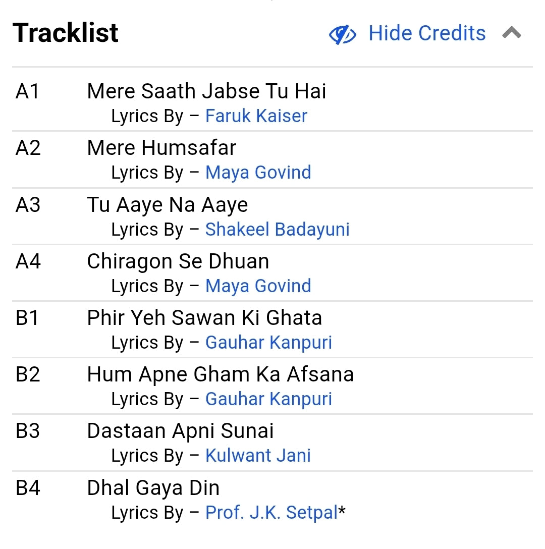 Anuradha* – Nagma-e-Mohabbat (Geets & Ghazals) in near mint