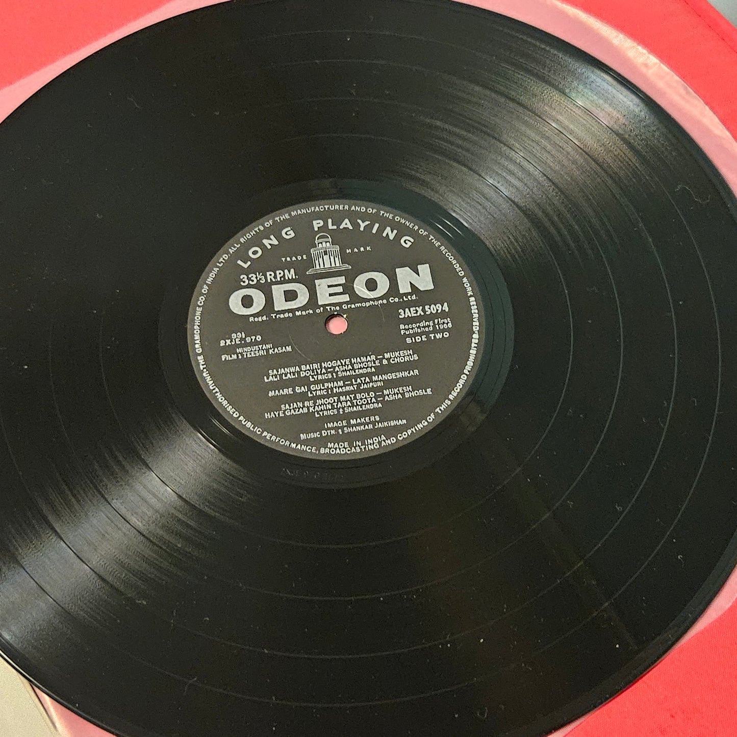 Teesri kasam - shankar Jaikishan for Shailendra movie in near mint condition Pristine