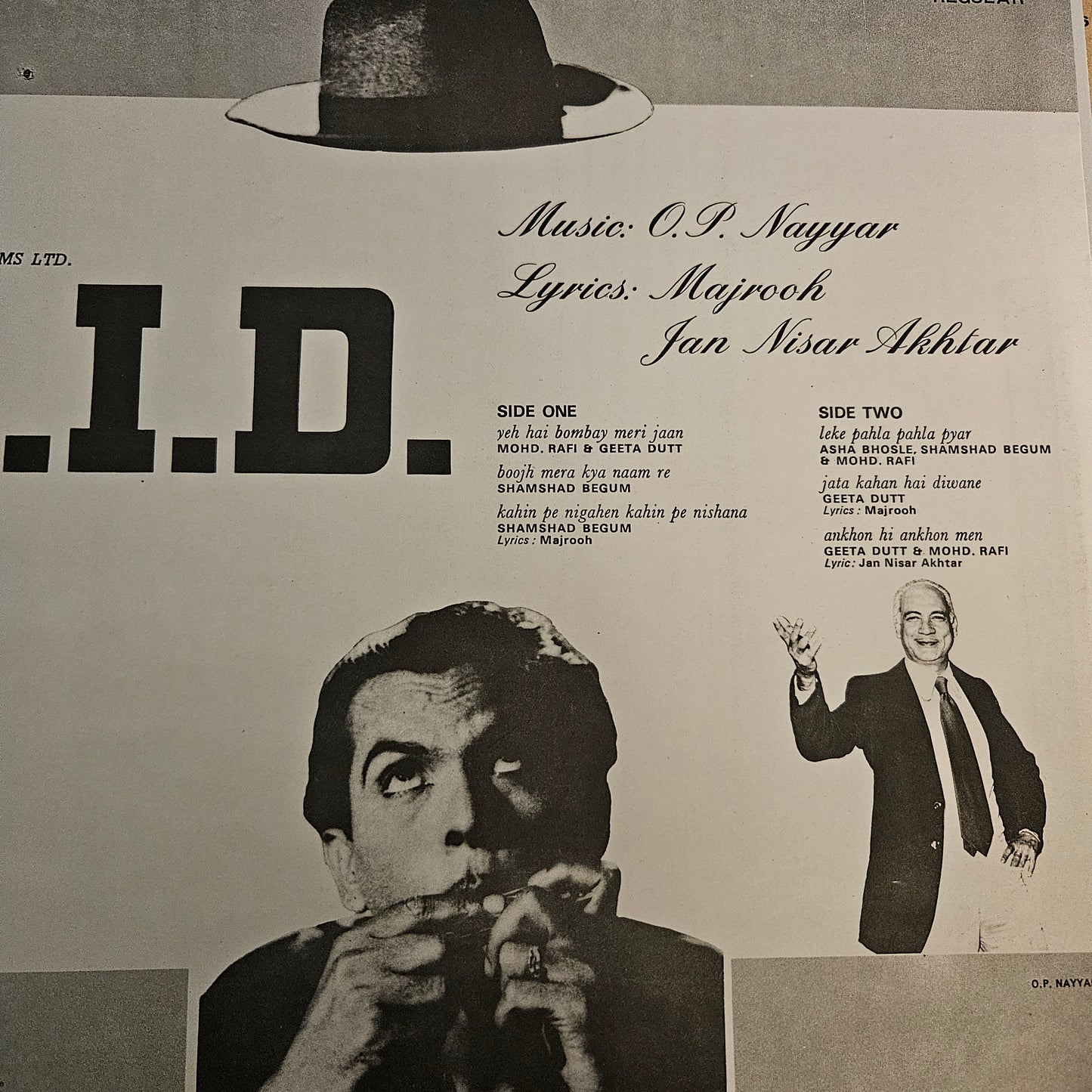 3 Superhit LPs package Dev Anand in 45 rpm lp in Excellent condition to near mint Hum Dono, CID and Paying Guest