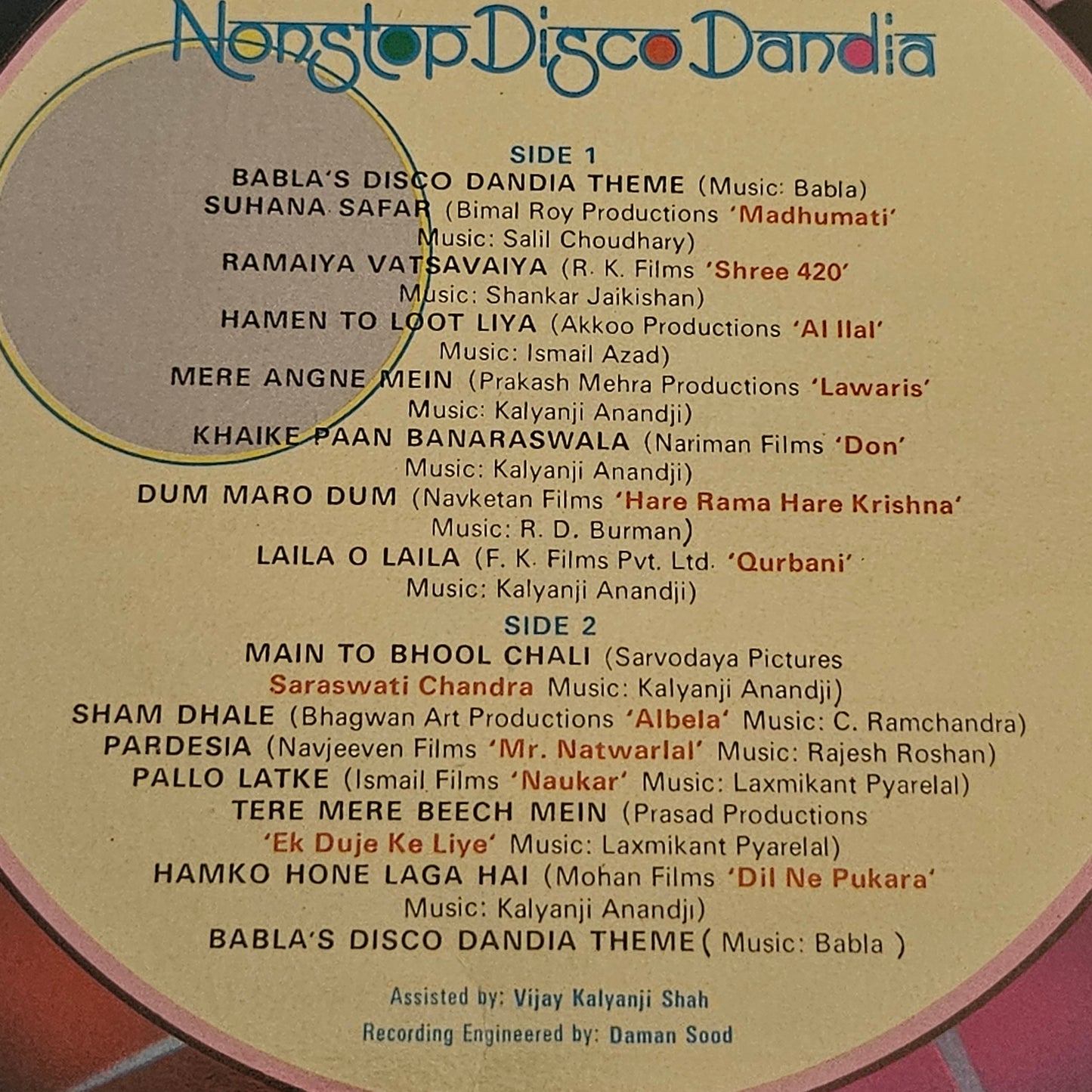 Babla - superhit record - NonStop Disco dandia in Excellent