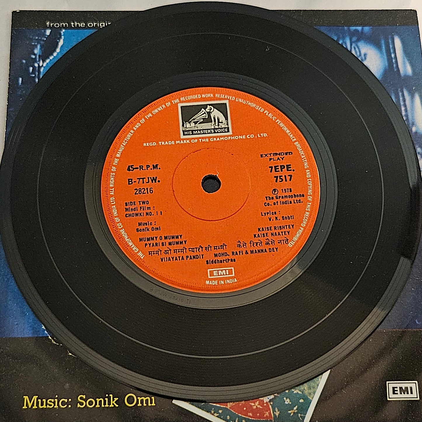 Chowki No. 11 - Music by Sonik Omi Rare Ep in excellent condition