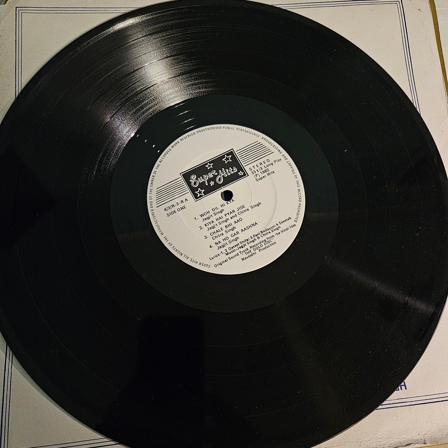 Ghazals - Jagjit Singh and Chitra Singh - The GOLD DISC : VG+