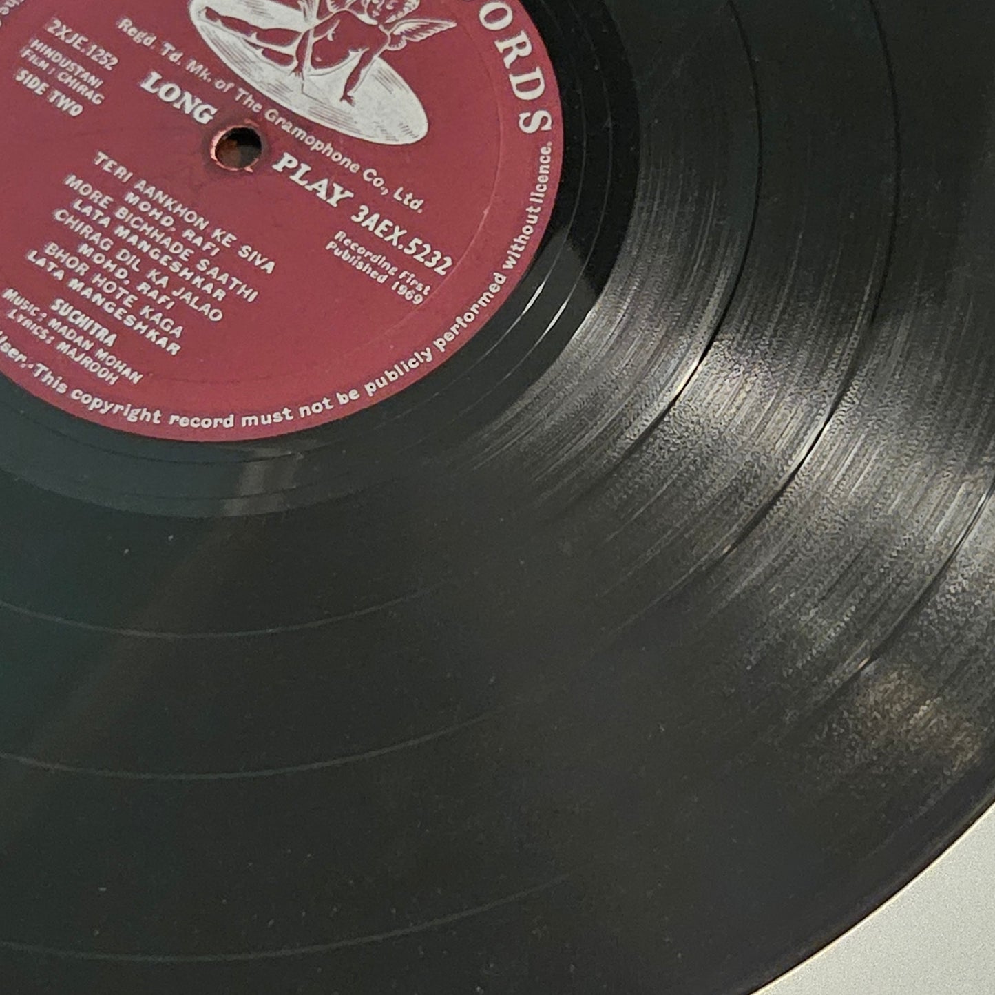 Chirag - Music by Madan Mohan 1st Angel in VG+ condition