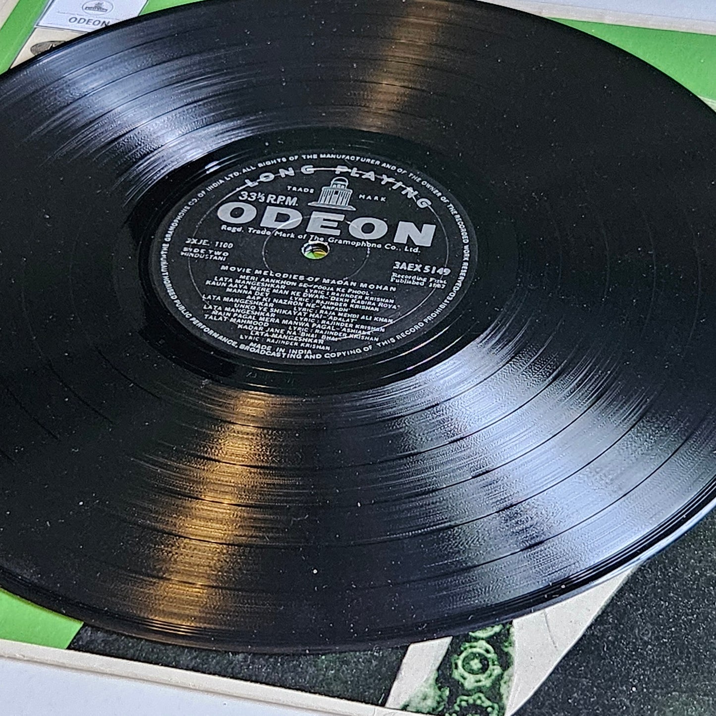 Madan Mohan - Movie melodies of Madan Mohan" 1st Odeon Ring in near mint
