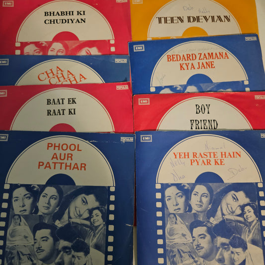 8 great classic original soundtrack songs  Eps See Description in excellent to near mint