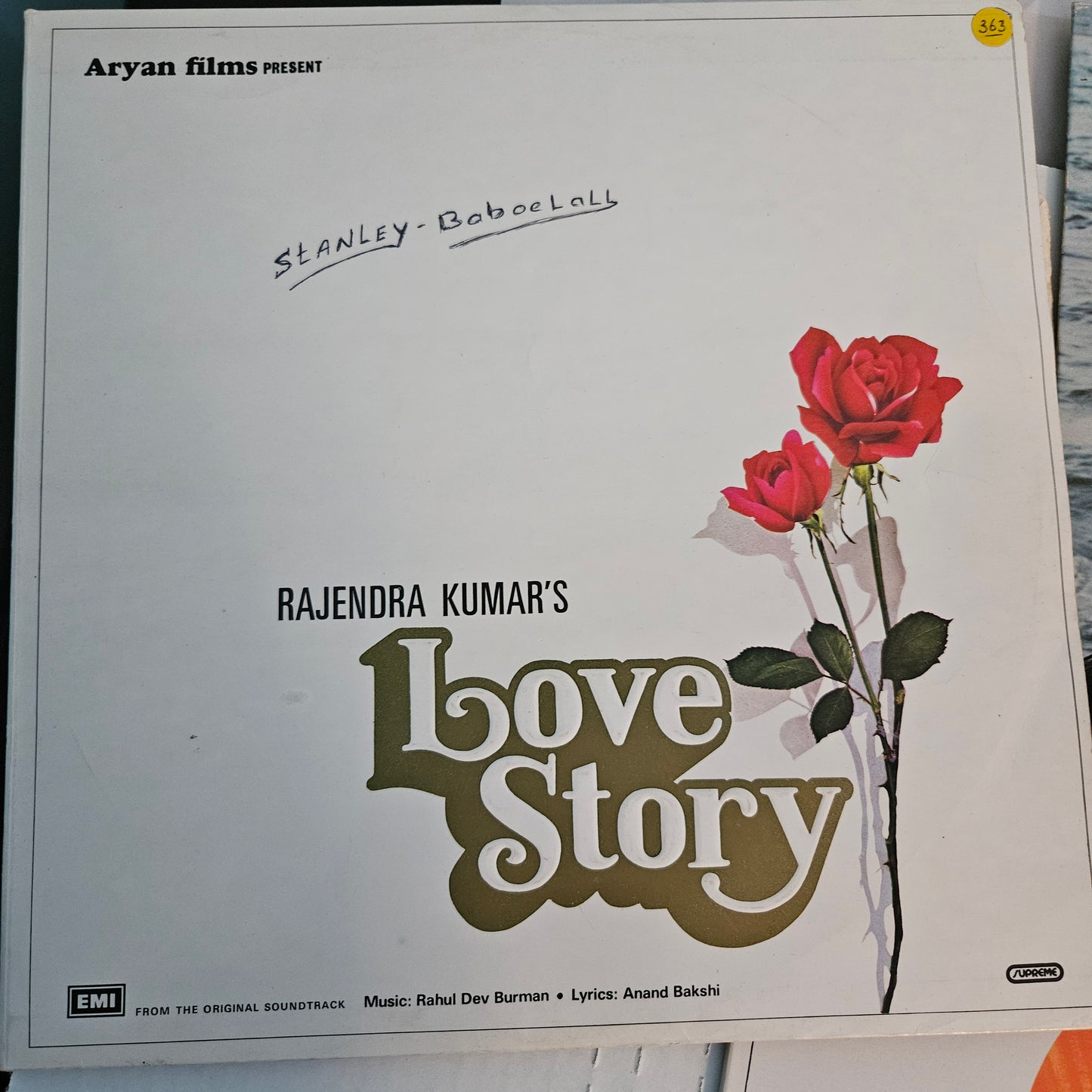 4 Superhit LPs package Kumar Gaurav and R D Burman and in excellent Love Story, Lovers, Romance and Hum Hai Lajawab