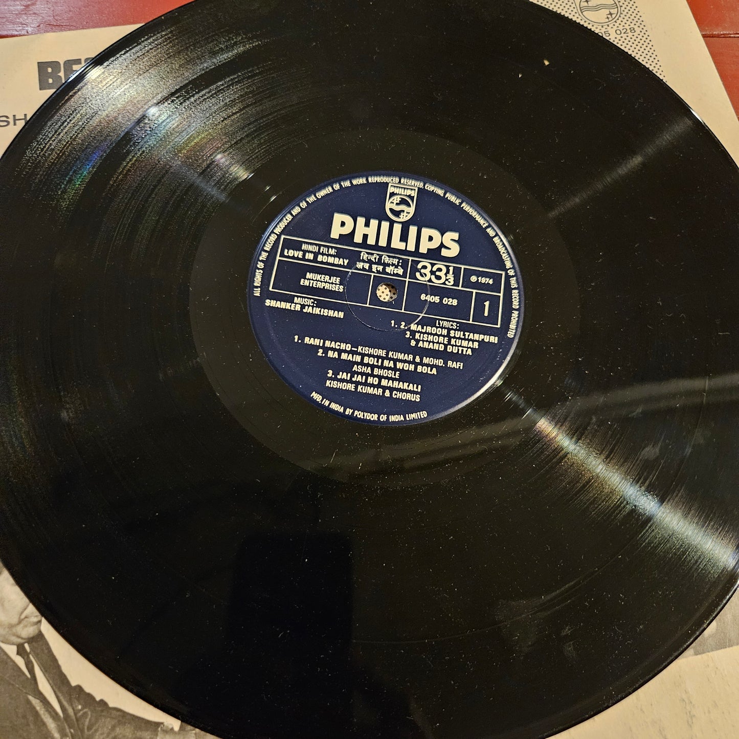 Shankar Jaikishan - Love in Bombay record in Near mint For kishore fans