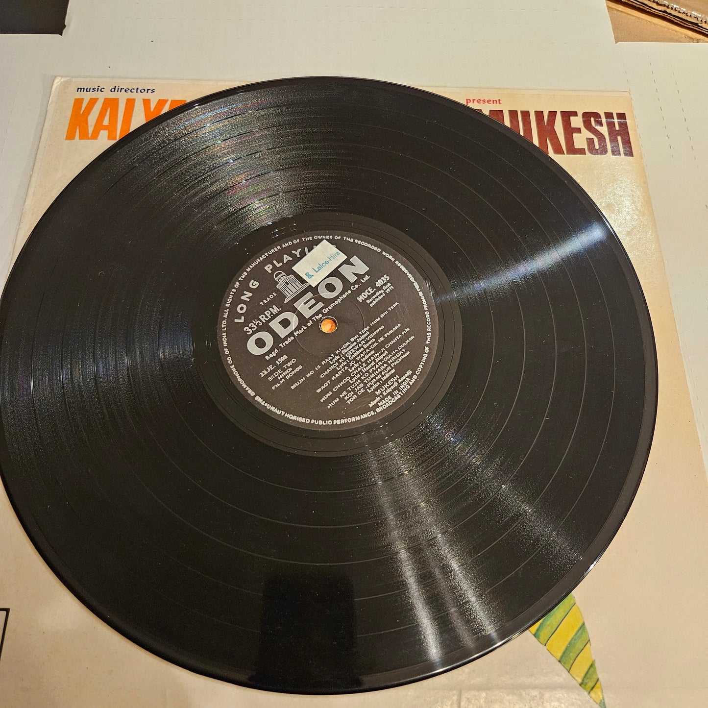 Kalyanji Anandji present MUKESH - superb in excellent