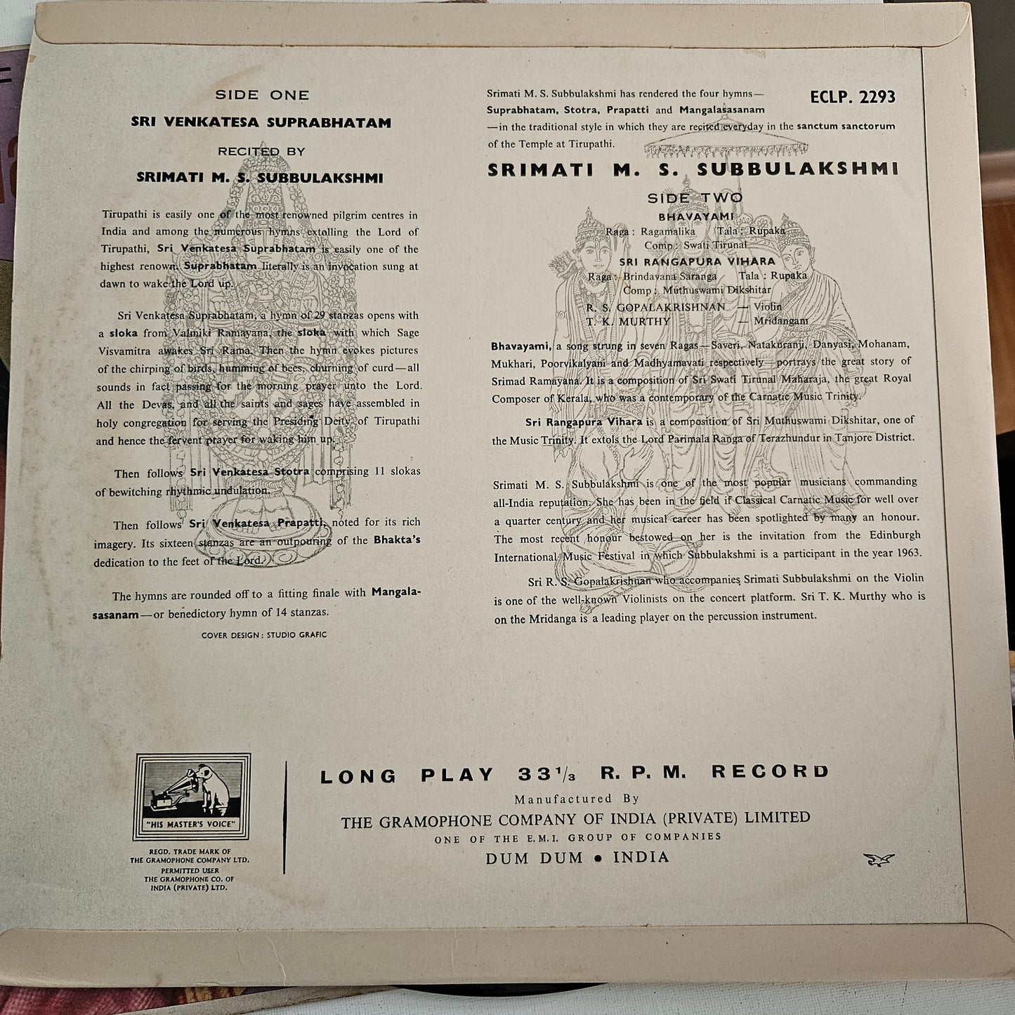 M S Subbulakshmi Devotional classic In Near Mint
