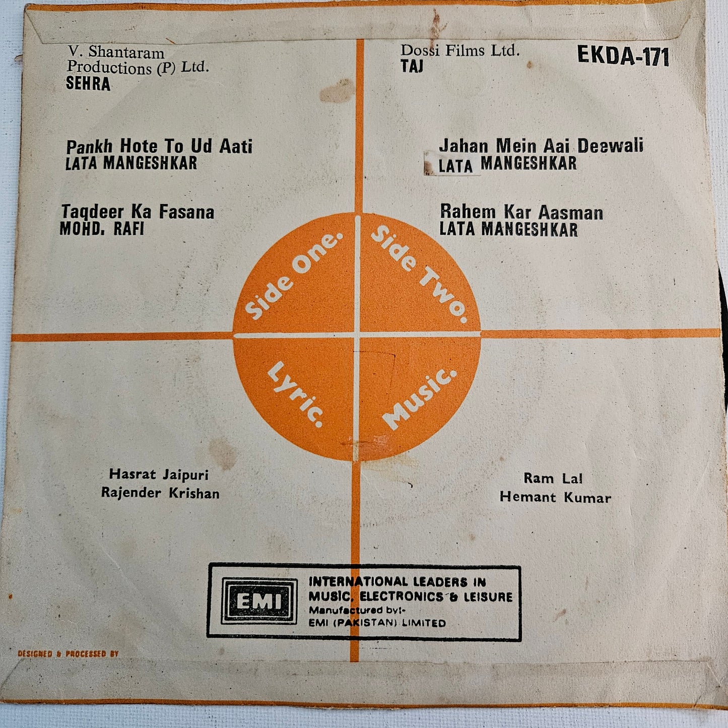 Rare Angel Ep in Near Mint - Sehra and Taj - Nostalgia EKDA171