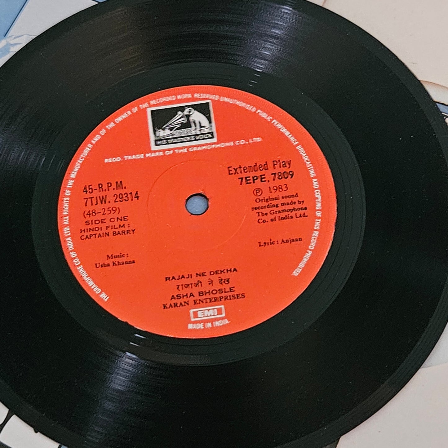 Captain Barry - rare 2 great EPs Music Usha Khanna - in near Mint