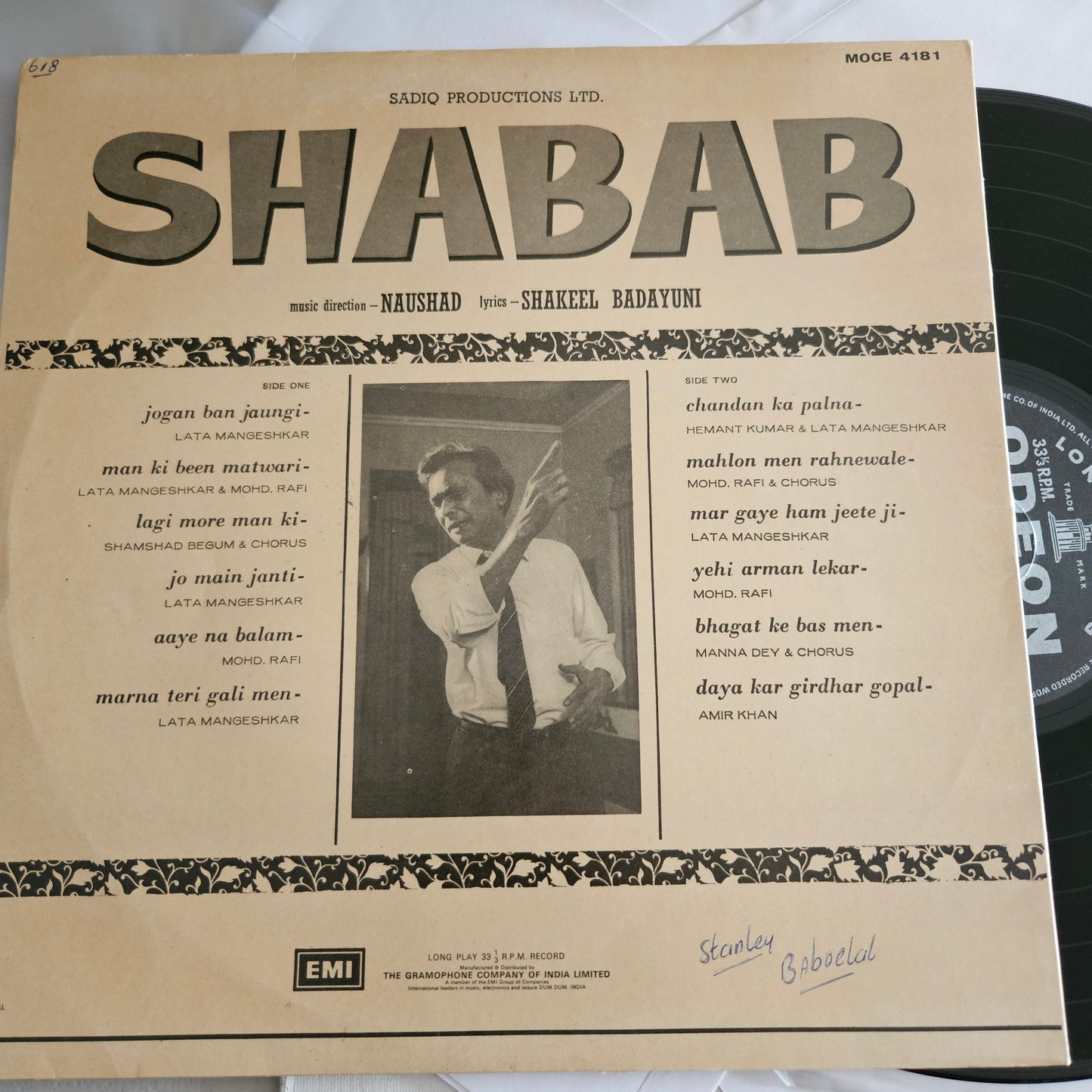Shabab - Naushad classical - in near mint condition Pristine