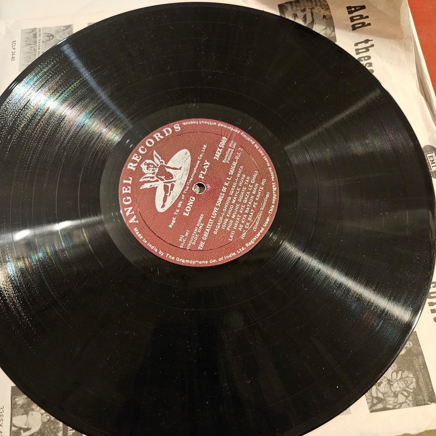 Box Set K. L. Saigal - 2 Lp set Greatest Love Songs Of K. L. Saigal Vol 1 and Vol 2 n 1st Angel Excellent condition