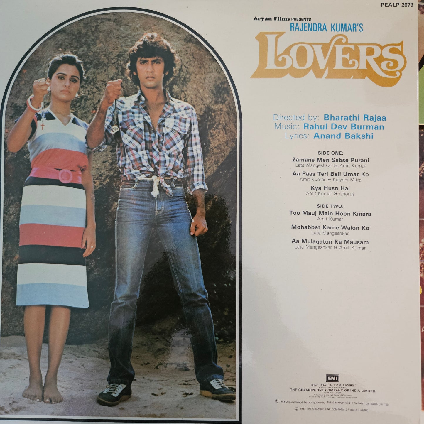 4 Superhit LPs package Kumar Gaurav and R D Burman and in excellent Love Story, Lovers, Romance and Hum Hai Lajawab