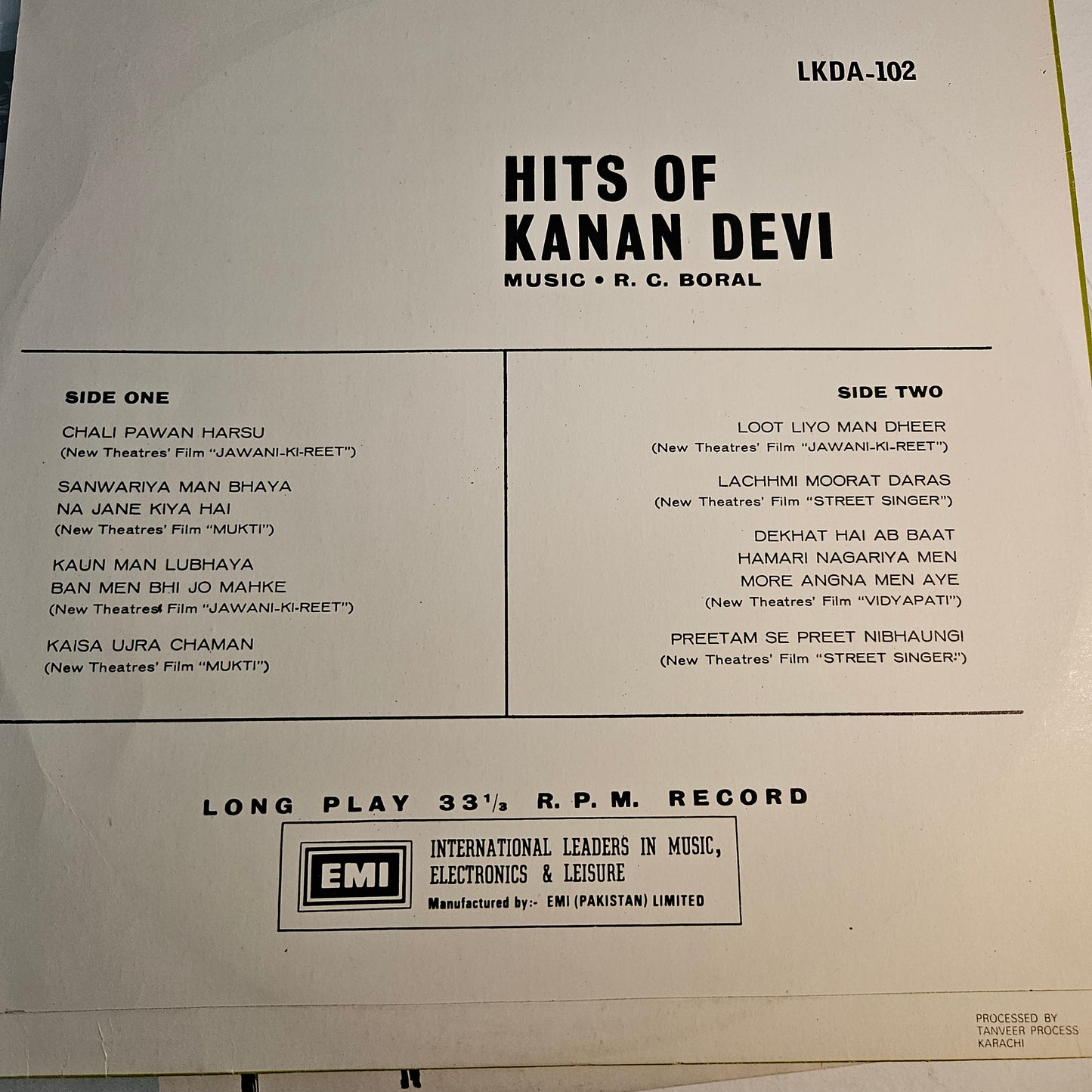 Noor Jahan,Suraiya, and Kanan Devi 3 Great Artists and 3 great albums in excellent